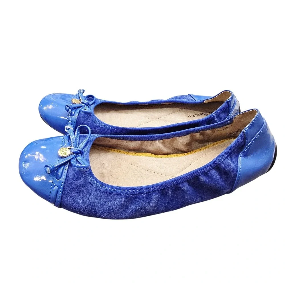 Blue Ballet Flats Size 8.5 Y2k Balletcore Coquette Preppy Classic Parisian